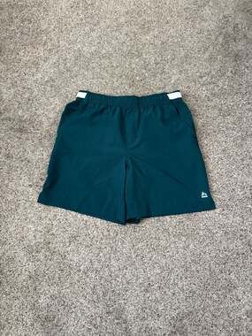 RBX X-Dri Performance Gym Shorts Teal Green Mens Large